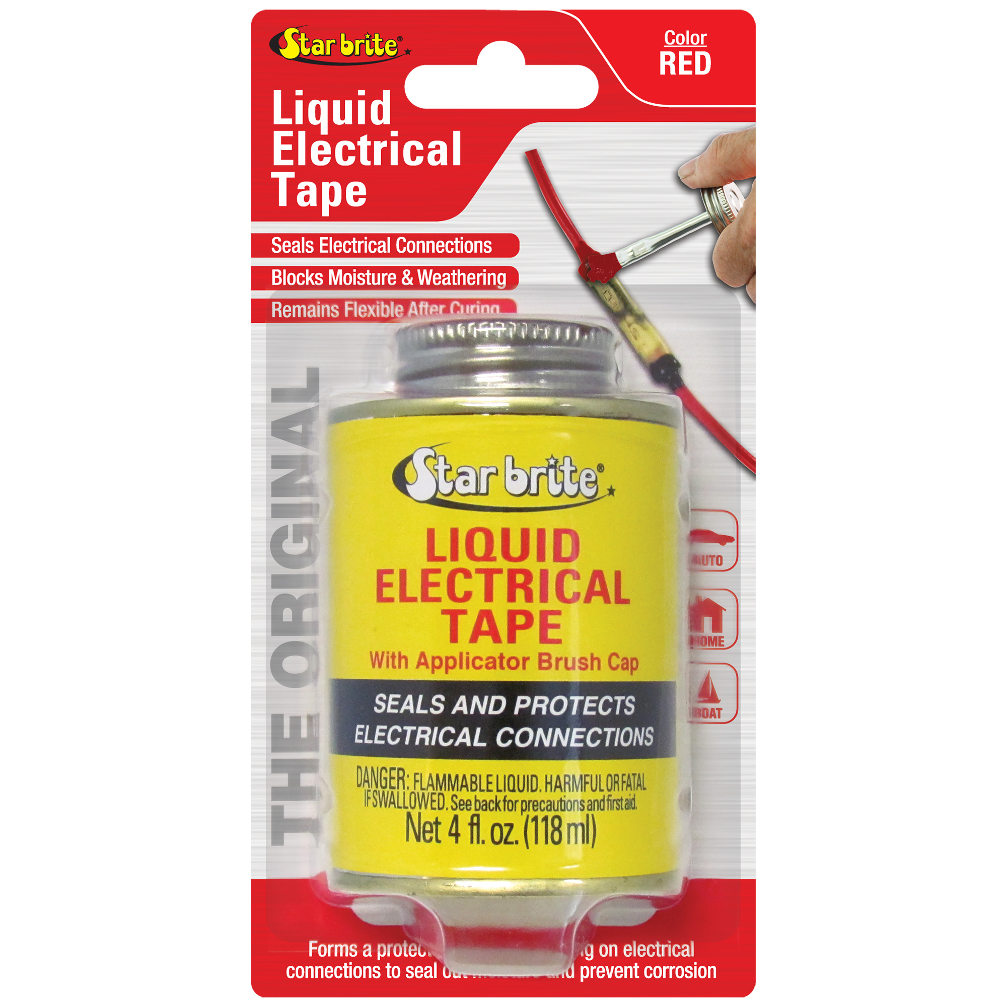 StarBrite, Liquid Electrical Tape Red 4 oz, Model# 084105B